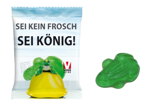 Werbeartikel Haribo Frosch, Fruchtgummi mit Schaumzucker