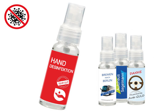 Werbeartikel Handdesinfektionsspray 30ml