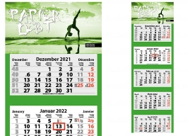 Werbeartikel  5-Monats-Kalender Quintus-leicht-Plus, Druck CMYK