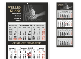 Werbeartikel  4-Monats-Kalender Quatrus Plus